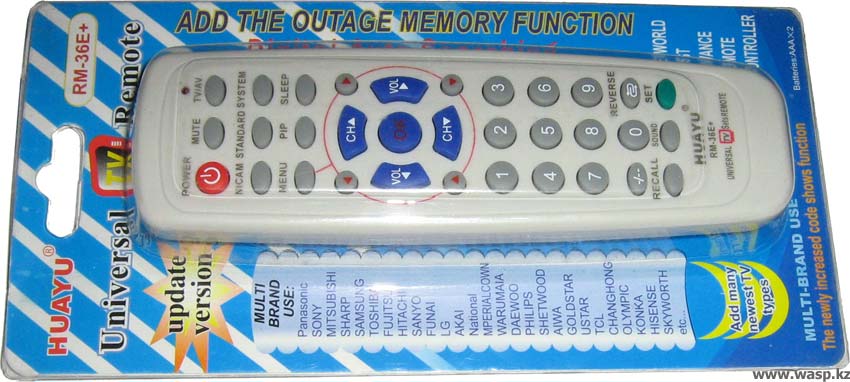 Huayu RM-36E+ universal remote ПДУ настраиваемый Huayu RM-36E+ universal remote ПДУ настраиваемый