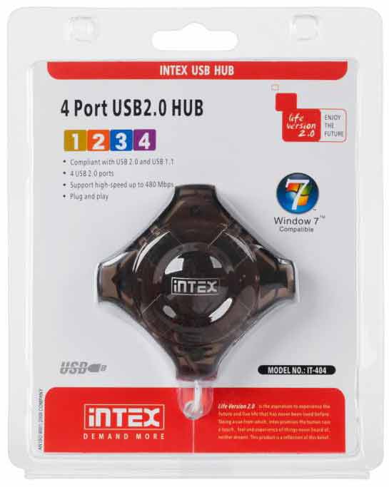 USB Hub INTEX IT-404 описание USB Hub INTEX IT-404 описание
