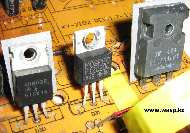 40N03P транзистор MOSFET, диоды Шоттки F12C20C, SBL3040PT 40N03P транзистор MOSFET, диоды Шоттки F12C20C, SBL3040PT