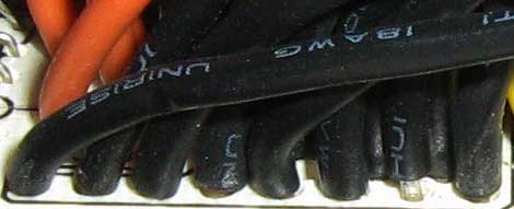 толщина провода 18AWG в блоке питания Crown CM-PS600 Superior толщина провода 18AWG в блоке питания Crown CM-PS600 Superior