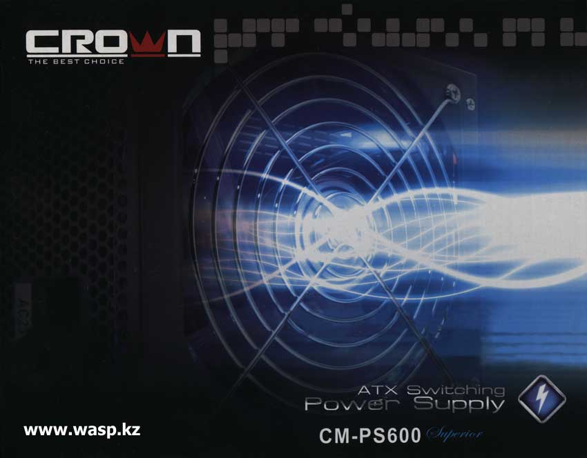 Crown CM-PS600 Superior оформление блока питания Crown CM-PS600 Superior оформление блока питания