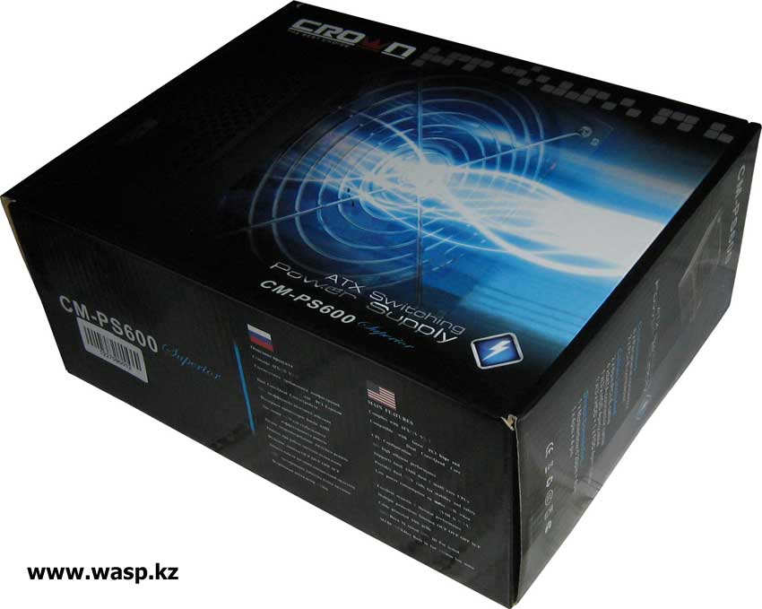 коробка блока питания Crown CM-PS600 Superior коробка блока питания Crown CM-PS600 Superior