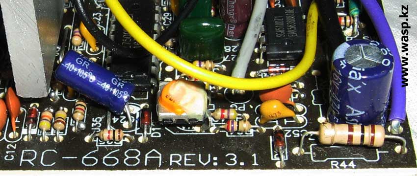 Crown CM-PS850 Superior маркировка платы RC-668A REV:3.1 Crown CM-PS850 Superior маркировка платы RC-668A REV:3.1