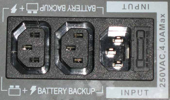 Внешние разъемы ИБП NT-600 E CyberPower Внешние разъемы ИБП NT-600 E CyberPower