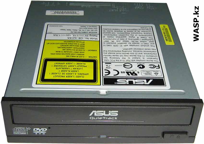 Оптический привод CD-RW/DVD Combo ASUS CB-5216A QuieTrack Оптический привод CD-RW/DVD Combo ASUS CB-5216A QuieTrack