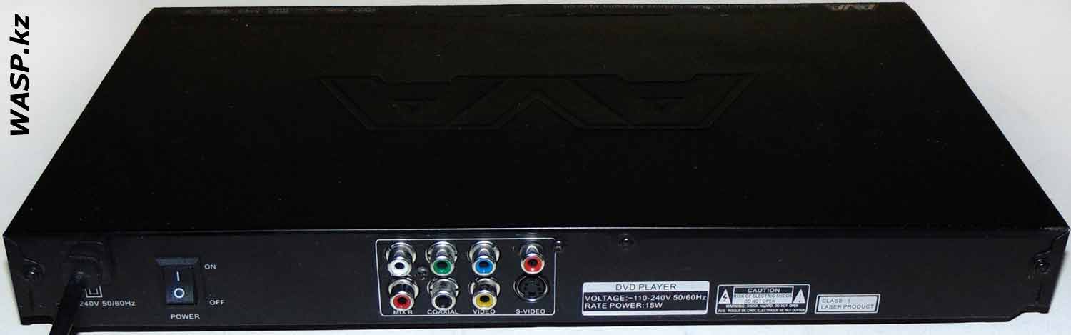 AVA DVD-TK307 задняя сторона и разъемы AVA DVD-TK307 задняя сторона и разъемы