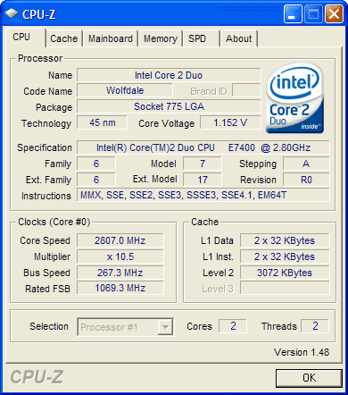 характеристики Core 2 Duo E7400 разгон характеристики Core 2 Duo E7400 разгон