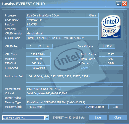 возможности разгона Core 2 Dou E7400 возможности разгона Core 2 Dou E7400