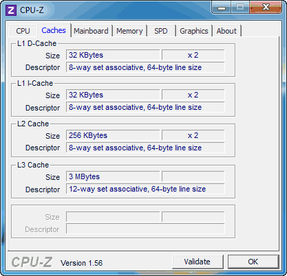данные на Core i3 2100 3,1 ГГц данные на Core i3 2100 3,1 ГГц