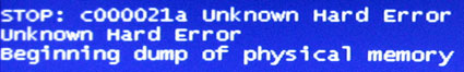 c000021a physical memory критическая ошибка Windows c000021a physical memory критическая ошибка Windows