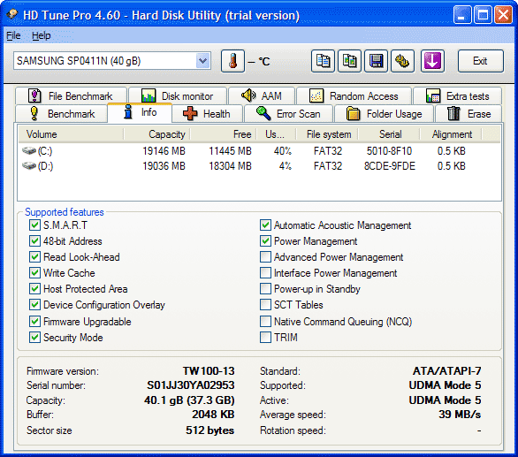 HD Tune Pro 4.60 HD Tune Pro 4.60