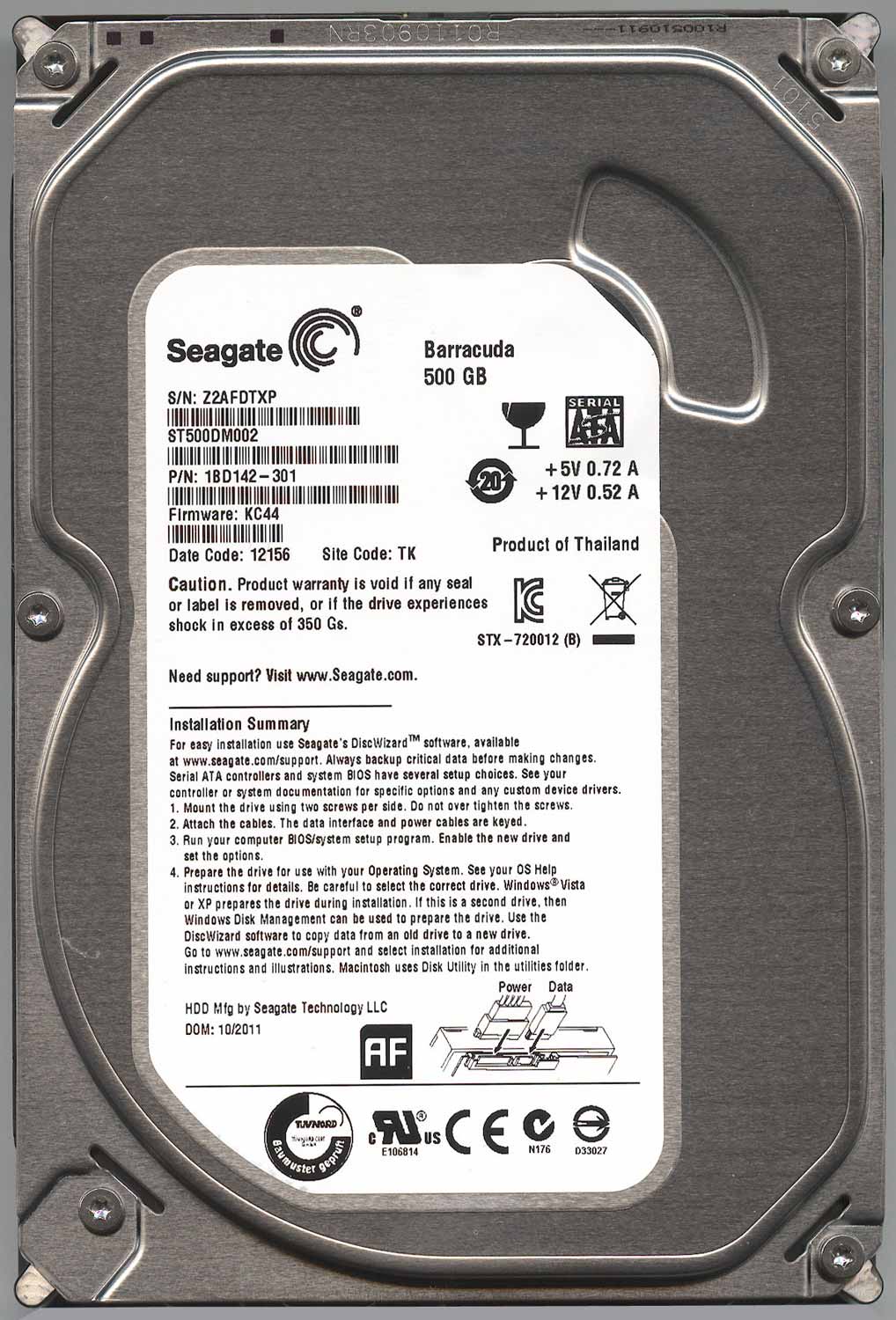 Seagate Barracuda ST500DM002 жесткий диск Seagate Barracuda ST500DM002 жесткий диск
