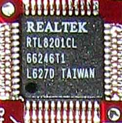 Realtek RTL8201CL сетевой контроллер Realtek RTL8201CL сетевой контроллер
