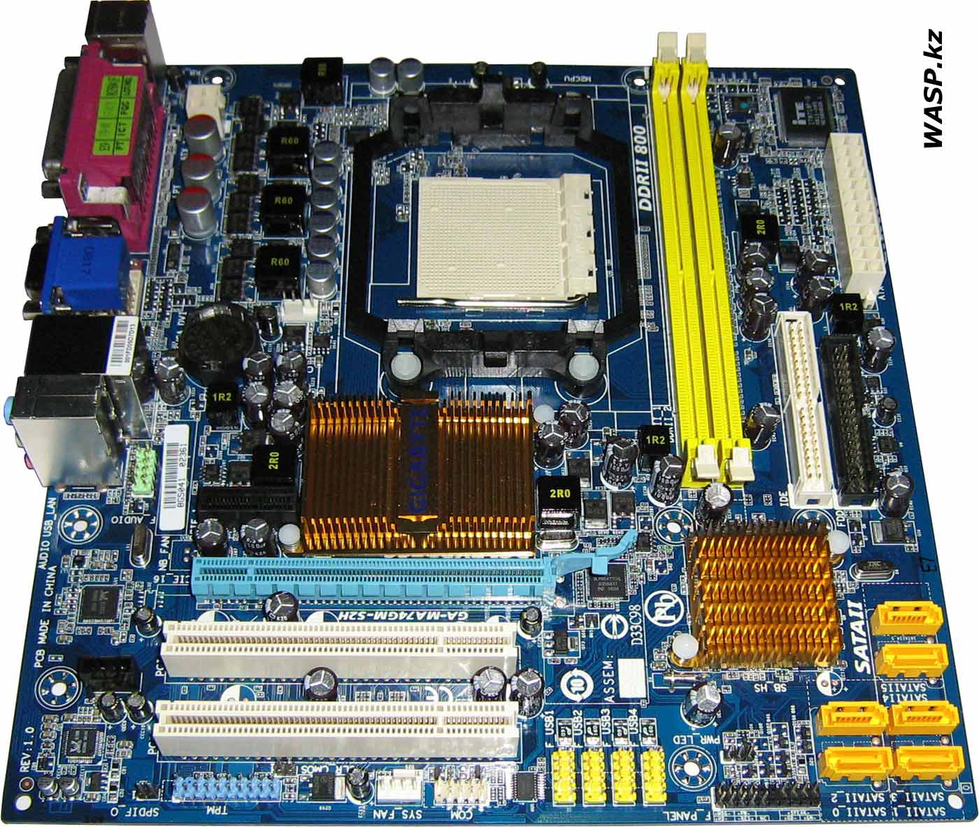 Материнская плата Gigabyte GA-MA74GM-S2H обзор Материнская плата Gigabyte GA-MA74GM-S2H обзор