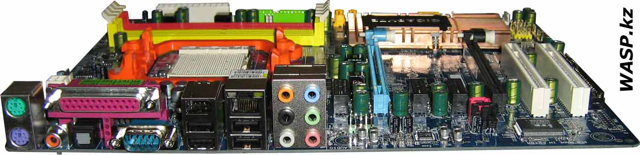Gigabyte GA-M57SLI-S4 все разъемы Gigabyte GA-M57SLI-S4 все разъемы