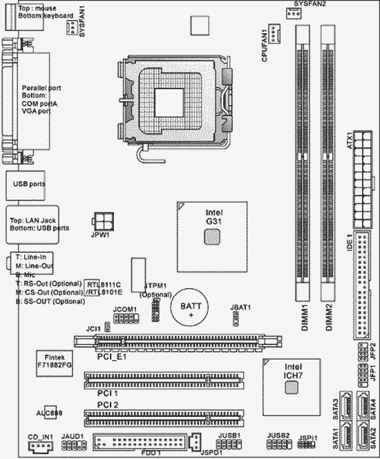 схема плат MSI G31M3-L V2, MSI G31M3-F V2 и MSI G31M3-LS V2 схема плат MSI G31M3-L V2, MSI G31M3-F V2 и MSI G31M3-LS V2