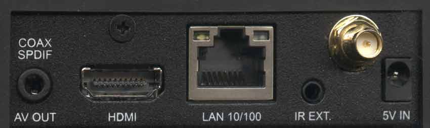 Dune HD TV-102W разъемы на задней панели Dune HD TV-102W разъемы на задней панели