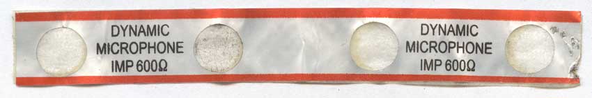 Dynamic Microphone IMP600 Ом Dynamic Microphone IMP600 Ом
