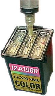 Инструкция по заправке струйных картриджей Lexmark 12A1980 Инструкция по заправке струйных картриджей Lexmark 12A1980