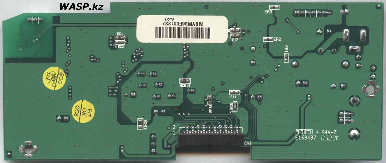 HP Scanjet 2400 схема платы MSYM36F001237 A.01 HP Scanjet 2400 схема платы MSYM36F001237 A.01