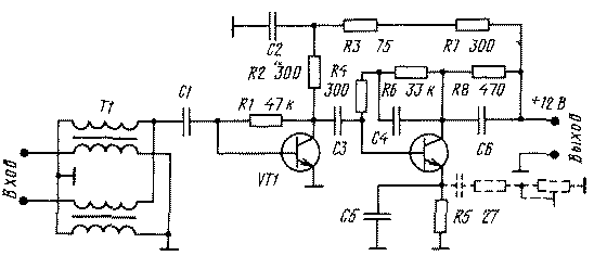 SWA-555 Принципиальная схема усилителя SWA-555 Принципиальная схема усилителя