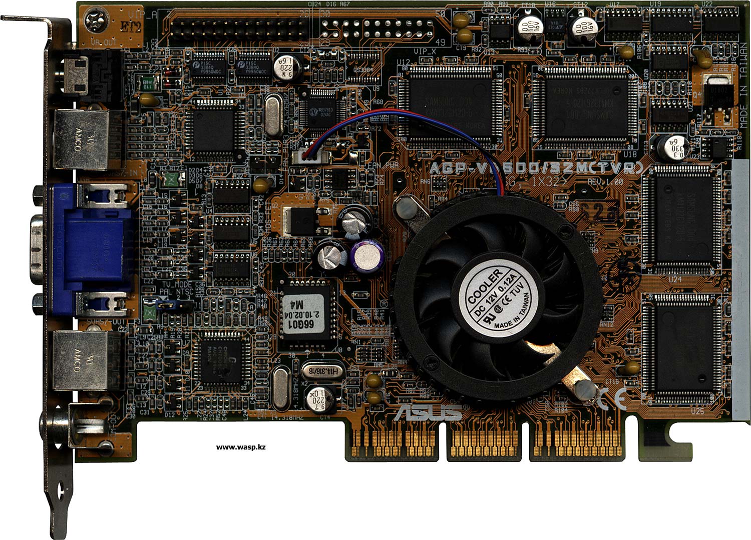 Asus AGP-V6600/32 V(TVR) продвинутая видеокарта Asus AGP-V6600/32 V(TVR) продвинутая для своего времени видеокарта
