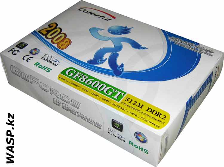 коробка Colorful GeForce 8600GT Colorful GeForce 8600GT упаковка видеокарты