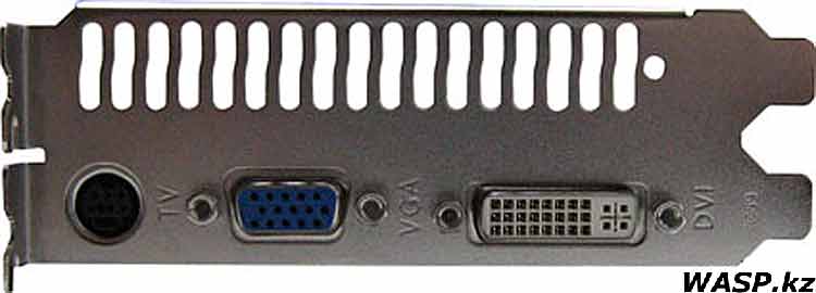 разъемы Colorful GeForce 8600GT Задняя панель с разъемами Colorful GeForce 8600GT