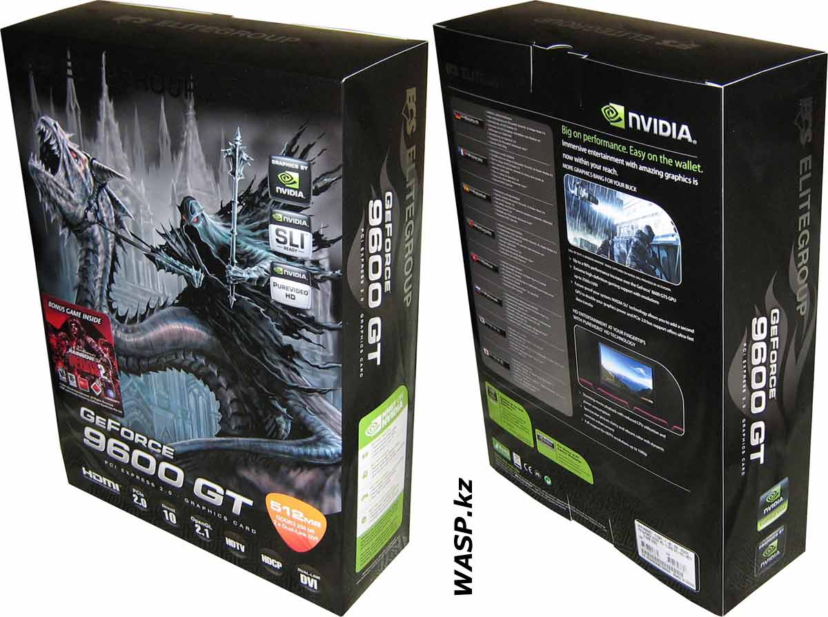 игровая ECS Elitegroup N9600GT-512MX-F игровая ECS Elitegroup N9600GT-512MX-F