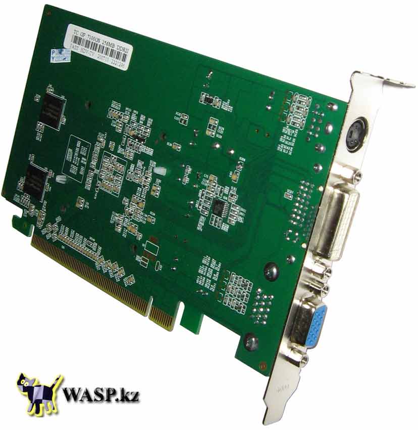 GeForce 7100GS нонеймовская видеокарта TC GF 7100GS 256MB DDR-II неизвестная видеокарта