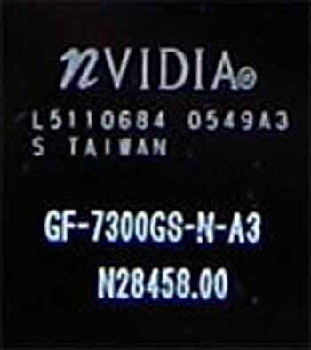 NVIDIA GF-7300GS-N-A3 маркировка NVIDIA GF-7300GS-N-A3 маркировка
