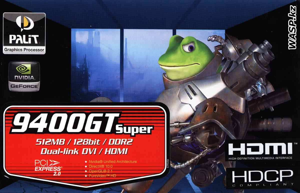 Palit GeForce 9400GT Super HDMI видеокарта Palit GeForce 9400GT Super HDMI видеокарта