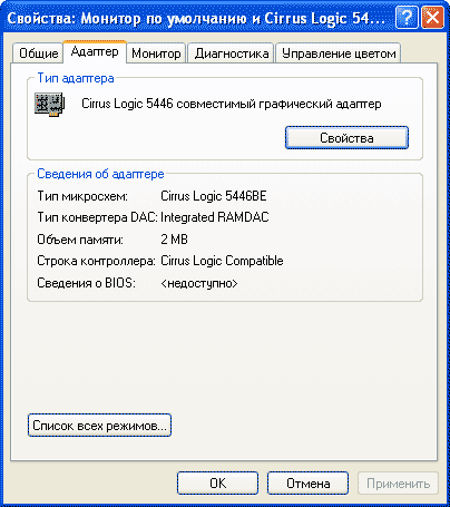 Cirrus Logic CL-GD5446 драйвера под Wibdows XP Cirrus Logic CL-GD5446 драйвера под Wibdows XP