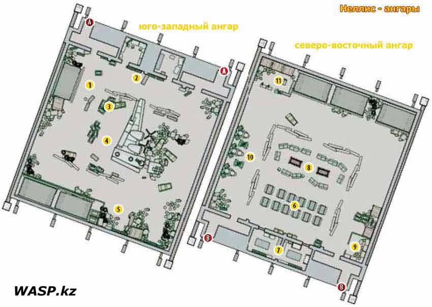 План-схема: ангары Неллиса. Fallout: New Vegas - Nellis Hangars map План-схема: ангары Неллиса. Fallout: New Vegas - Nellis Hangars map