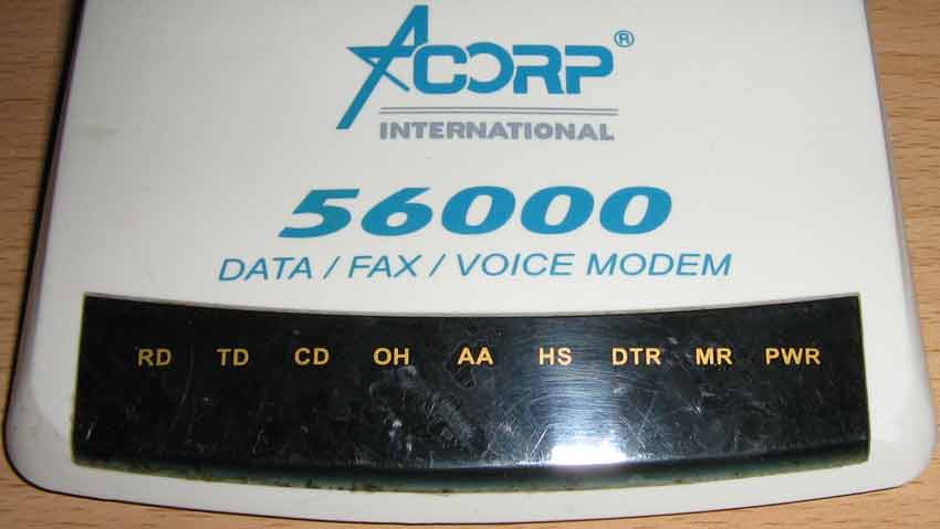 Acorp M-56EMS-2 панель индикаторов работы модема Acorp M-56EMS-2 панель индикаторов работы модема