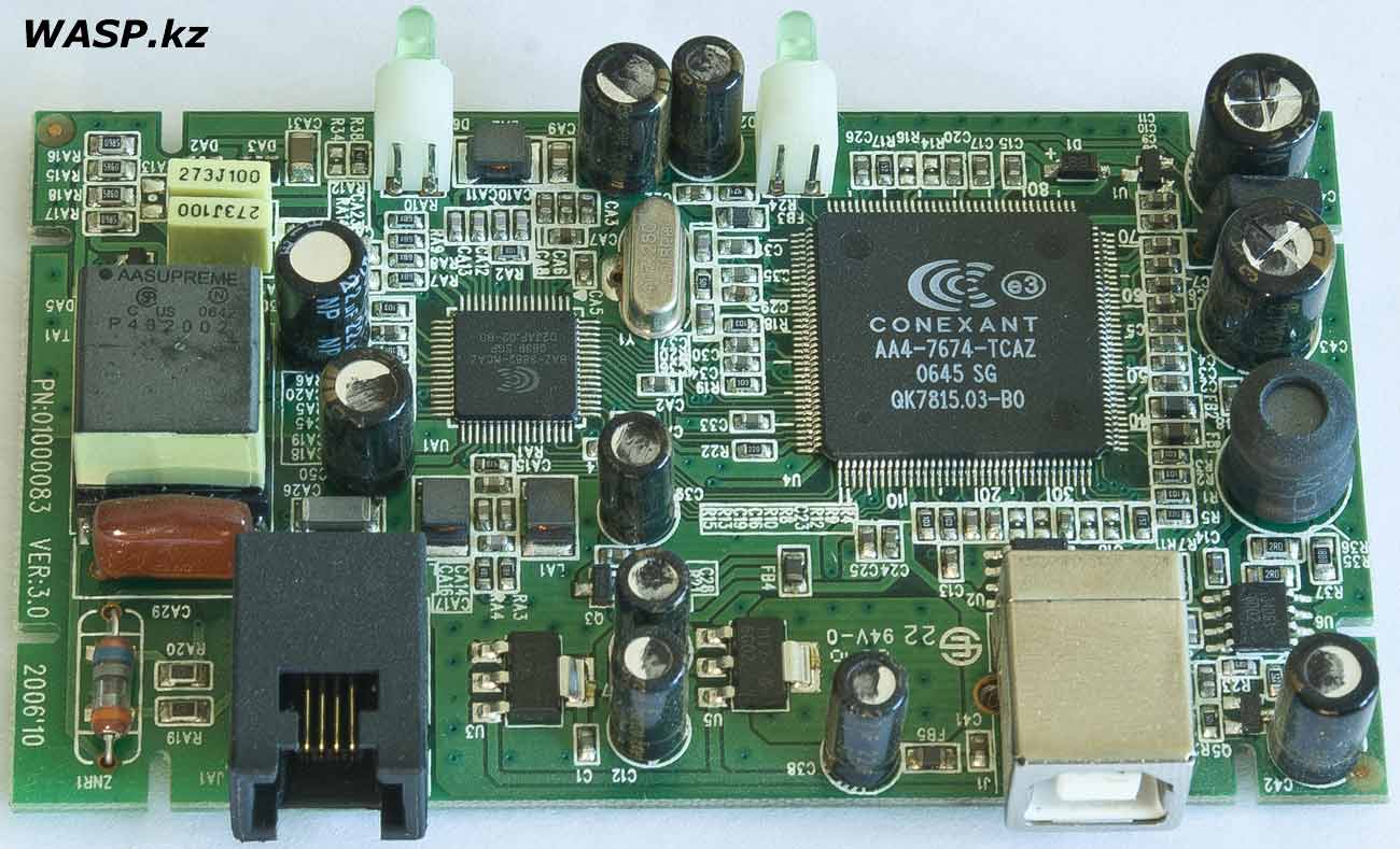 D-Link DSL-200 модем на Conexant AA4-7674-TCAZ D-Link DSL-200 модем на Conexant AA4-7674-TCAZ