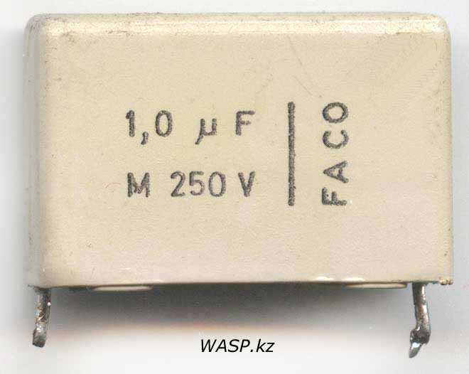 FACO 1,0 µF M 250V FACO 1,0 µF M 250V
