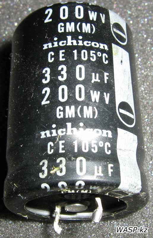 Конденсатор Nichicon, серии GM 330µF 200WV, CE Конденсатор Nichicon, серии GM 330µF 200WV, CE