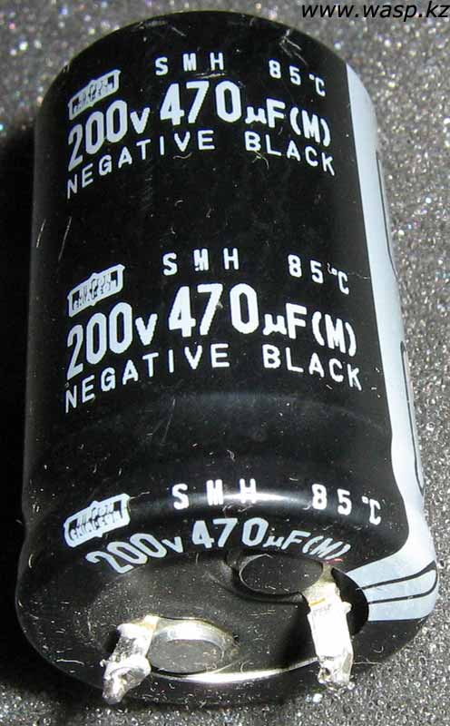 Конденсатор Nippon Chemi-Con серии SMH на 470µF 200V Конденсатор Nippon Chemi-Con серии SMH на 470µF 200V