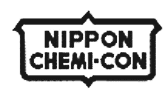 Логотип Nippon Chemi-Con, именно им маркируются детали компании Логотип Nippon Chemi-Con, именно им маркируются детали компании