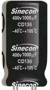 Sinecon 1000 mF 400V CD136 Sinecon 1000 mF 400V CD136