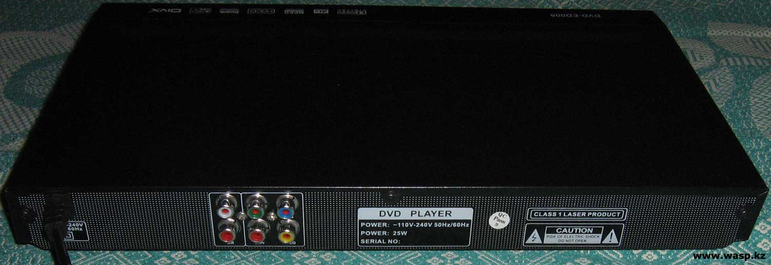 DVD-ED008 задняя сторона плеера DVD-ED008 задняя сторона плеера