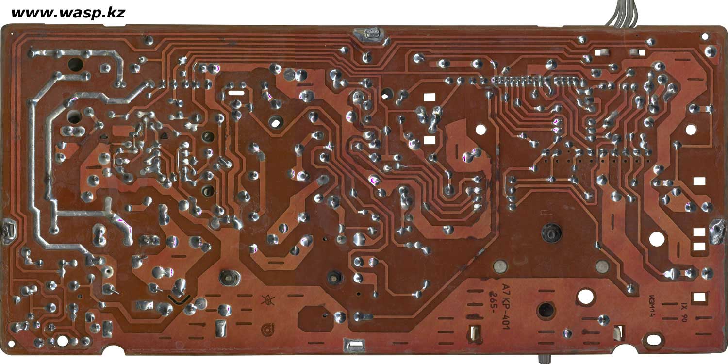 схема кассета разверток КР-401