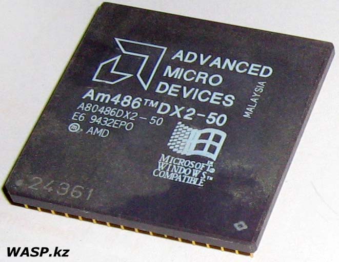 Процессор AMD Am 486 DX2-50, A80486DX2-50, E6 9432EPO Процессор AMD Am 486 DX2-50, A80486DX2-50, E6 9432EPO