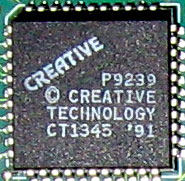 Creative CT1345 микросхема на старой звуковой карте Creative CT1345 микросхема на старой звуковой карте