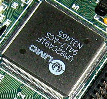 UMC UM82C491F чипсет, древняя материнская плата UMC UM82C491F чипсет, древняя материнская плата