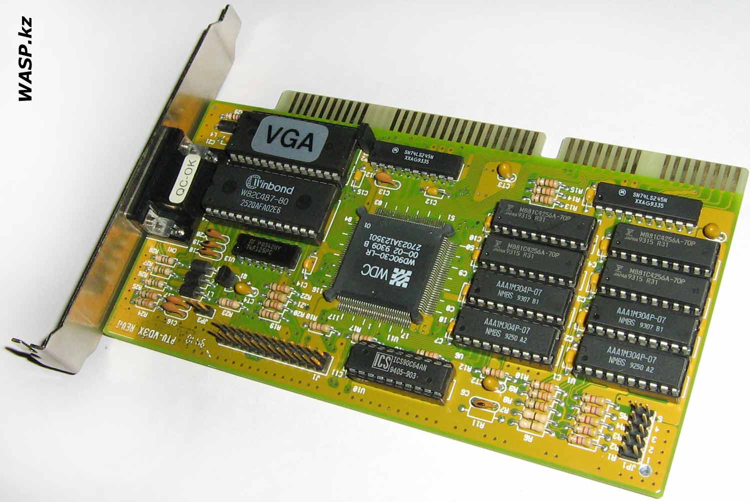 WD90C 30-LR или PTV-WD3X REV:1 обзор старой ISA видеокарты WD90C 30-LR или PTV-WD3X REV:1 обзор старой ISA видеокарты