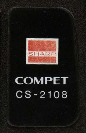 история калькуляторов, Шарп Sharp Compet CS-2108 история калькуляторов Шарп Sharp Compet CS-2108